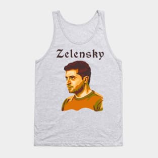 Volodymyr Zelensky Portrait Tank Top